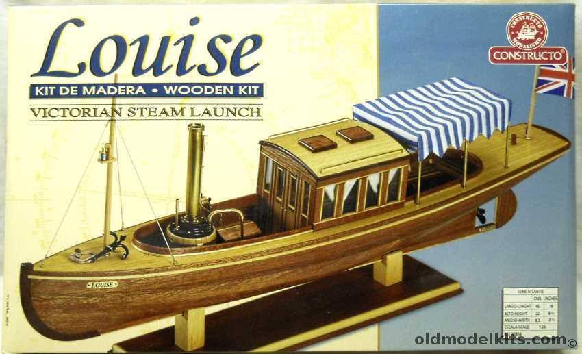 Constructo 1/26 Louise Victorian Steam Launch - 18 Inch Long Plank-On-Frame Model, 808346 plastic model kit